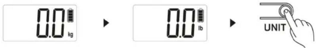 0.0 kg 0.0 lb UNIT