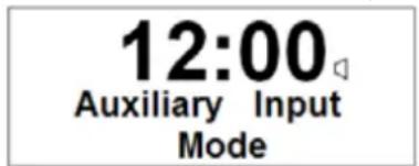 12:00 Auxiliary Input Mode