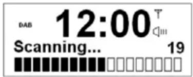 DAB 12:00 Scanning... 19