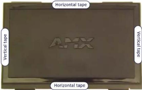 Horizontal tape Vertical tape APX Vertical tape Horizontal tape