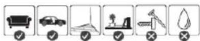 Four technical line drawings of mechanical components or devices, no text or symbols present.