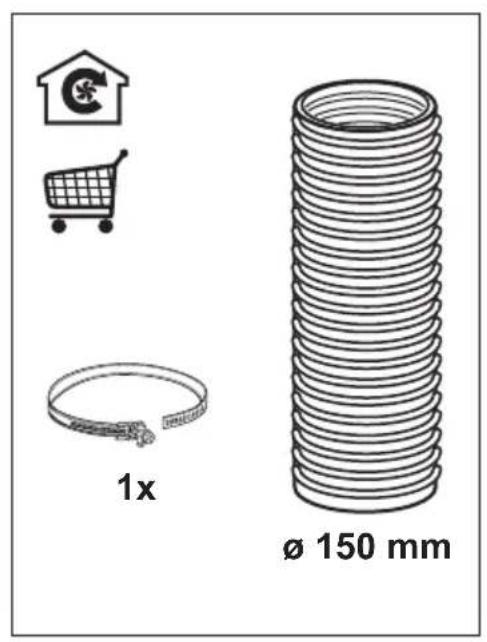 1x Ø 150 mm