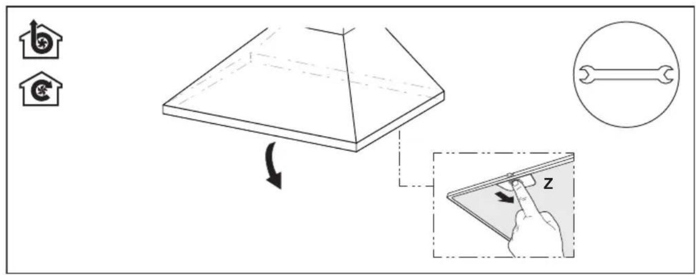 Diagram illustrating a 3D object being rotated by a tool, with icons for home, car, wrench, and screen.