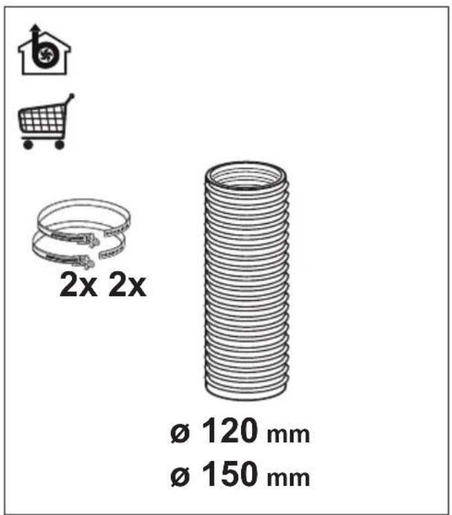 2x 2x Ø 120 mm Ø 150 mm
