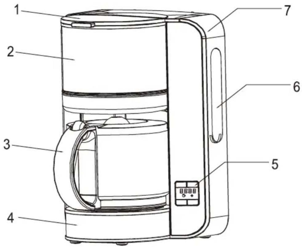 Witt WCC800 - BRUKSANVISNING FÖR KAFFEBRYGGARE - 1
