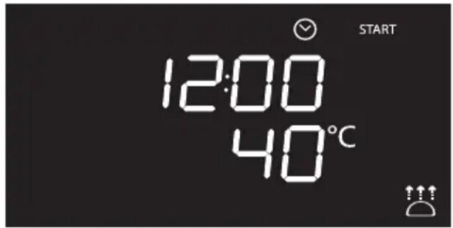 12:00 40°C START