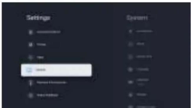 Settings B C D E F G H I J K L M N O P Q R S T U V W X Y Z System
