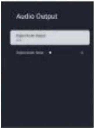 Audio Output Audio Input: 1000 Settings: None