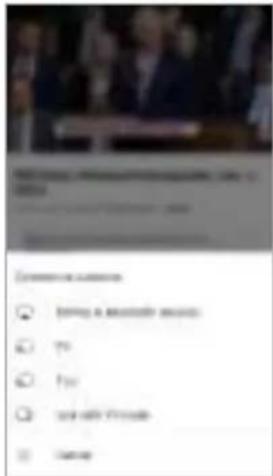 Enter the accounts ○ Bring a broadcast session ○ Yes ○ For ○ Use all TV links ○ Send up