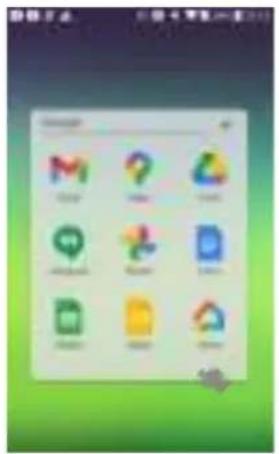 Screenshot of a mobile app interface with nine categorized icons and Chinese text labels