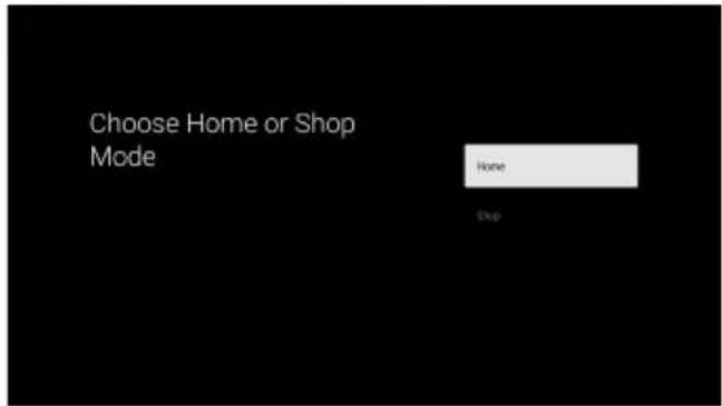 Choose Home or Shop Mode Home Stop