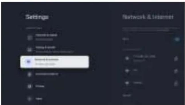 Settings Network & Internet