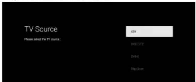 TV Source Please select the TV source: ATV ShowT/TZ ShowG Stop Scan