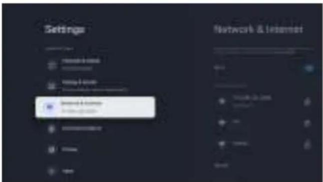 Settings Network & Internet