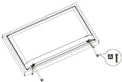 PANASONIC TH-43NX600G - Removing the pedestal from the TV - 3
