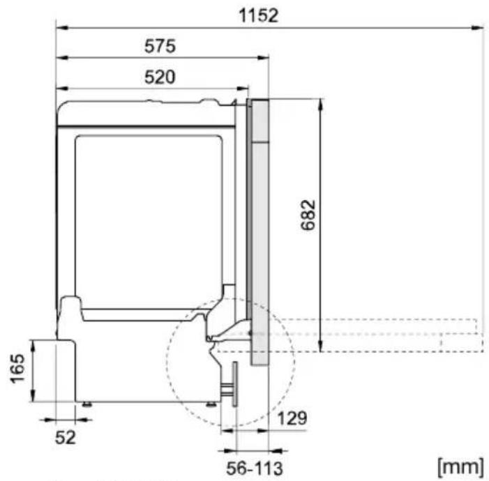 1152 575 520 682 165 52 129 56-113 [mm]