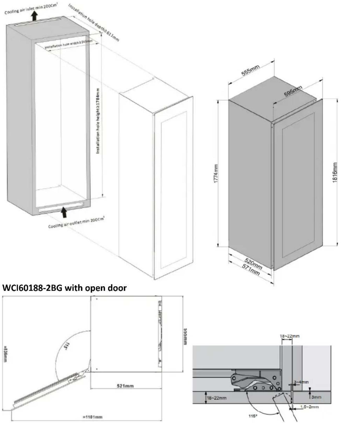 Ecotronic WI6060H-2B26 - INSTALLATION DRAWINGS - 11