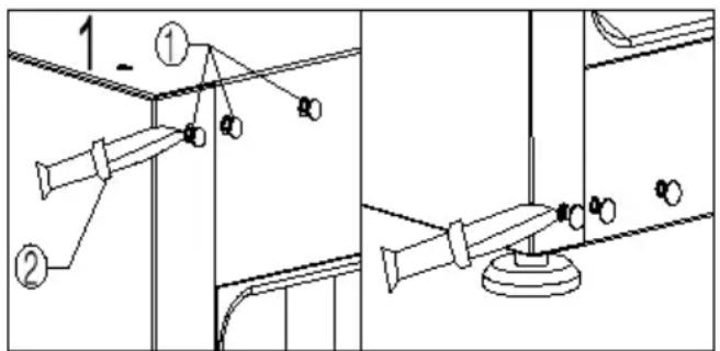 Ecotronic SA6082-1BG - Afmontering af hylde - 1