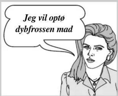 Jeg vil optø dybfrossen mad