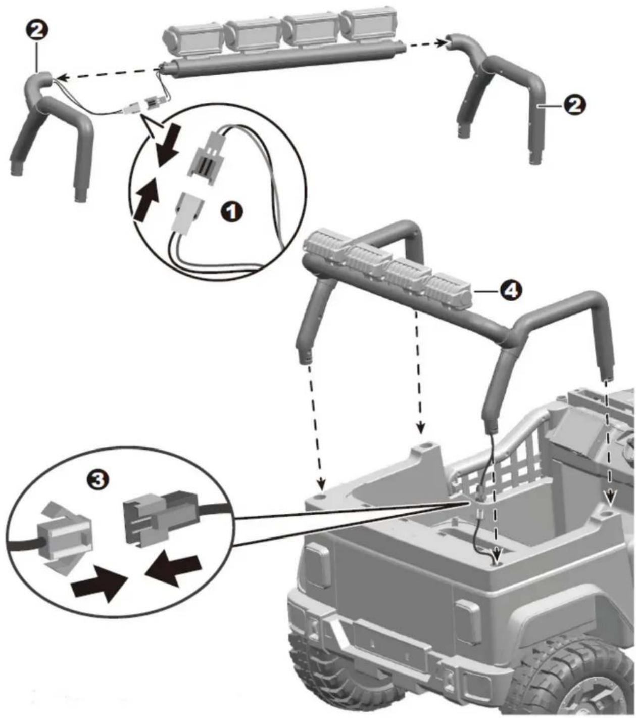 Nordic Play 805-894 - Attach the light bar - 1