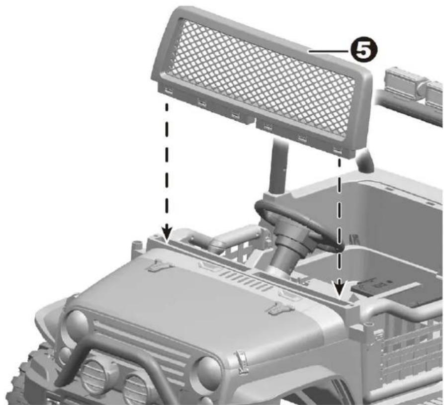 Nordic Play 805-894 - Attach the steering wheel & windshield - 2
