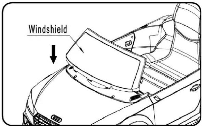 Nordic Play 805-753 - Install the windshield. - 1