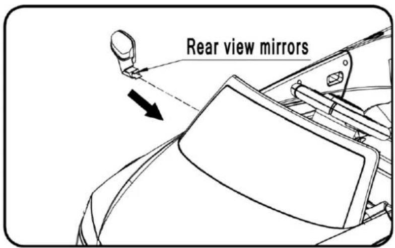 Nordic Play 805-753 - Install the rear view mirror. - 1