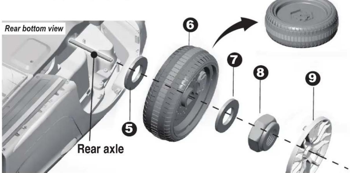 Nordic Play 805-687 - Attach the Rear Wheels - 2