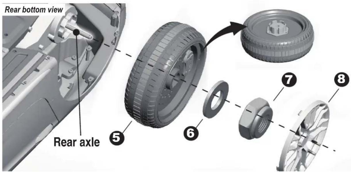 Nordic Play 805-687 - Attach the Rear Wheels - 4
