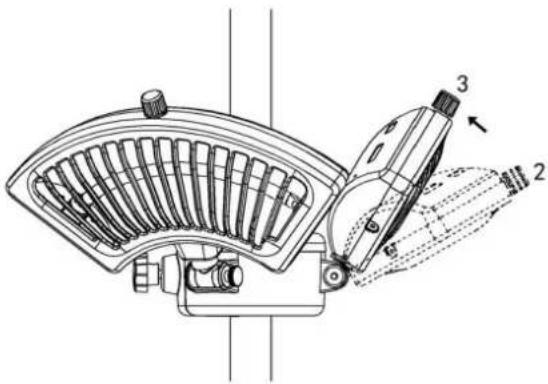 Hortus 211-415 - Step 4: The machine can use 3 swing angles. - 3