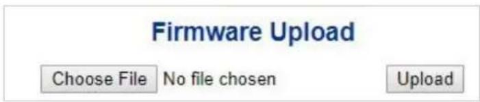 Firmware Upload Choose File No file chosen Upload