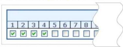 1 2 3 4 5 6 7 8 ✓ ✓ ✓ ✓ □ □ □ □