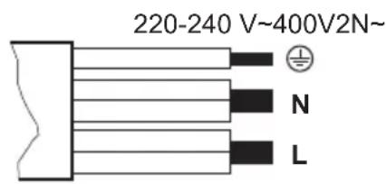 220-240 V~400V2N~ N L
