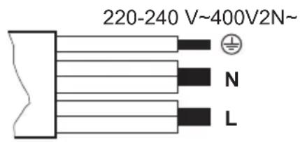 220-240 V~400V2N~ N L
