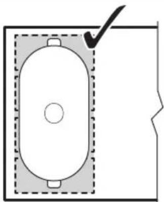 ELECTROLUX HOX760MF - Correct cookware position: - 1
