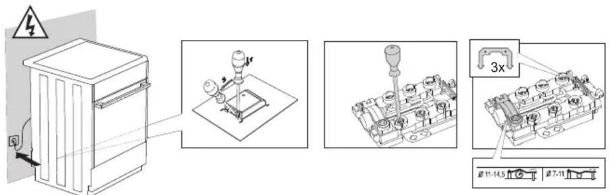 GORENJE EC8647WN - NIVELLERING OG YDERLIGERE ST∅TTE AF APPARATET - 3
