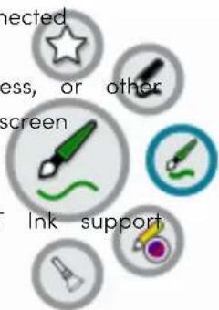 nected less, or other screen Ink support