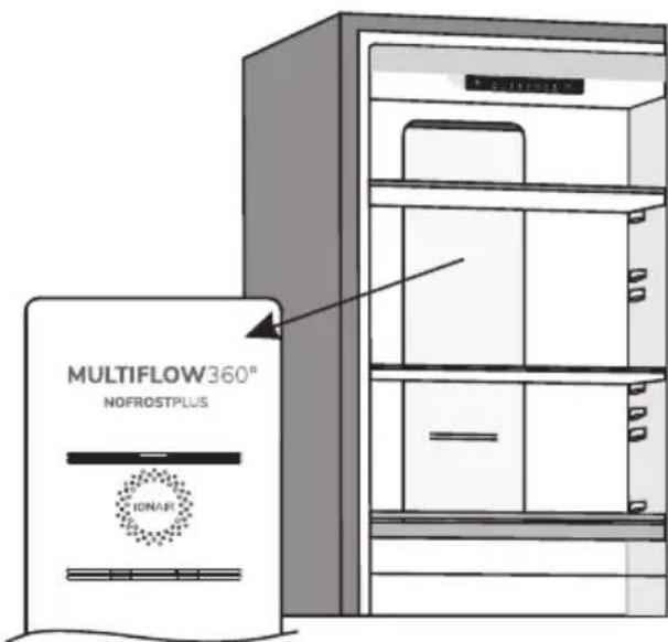 GORENJE NRK619EEW5F - BLÆSER MED IONISATOR (IonAir) (konventionelle apparater)\* - 2