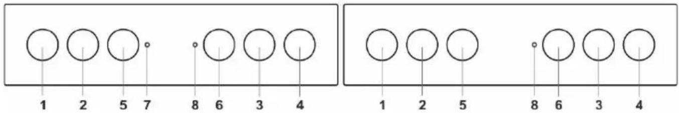 1 2 5 7 8 6 3 4 1 2 5 8 6 3 4