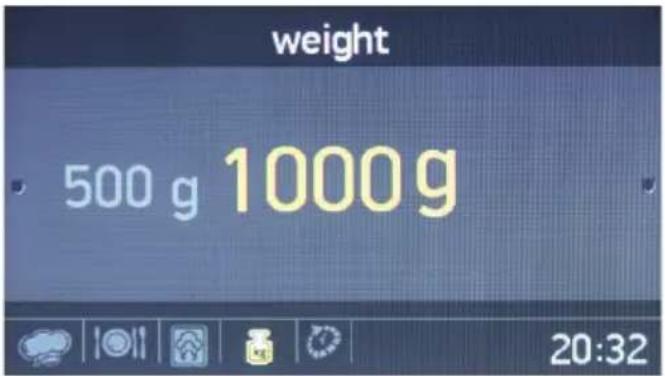 weight 500 g 1000g 20:32