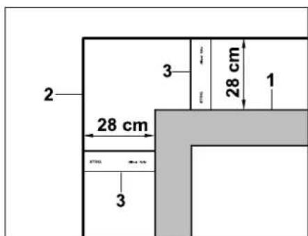 2 3 28 cm 1 28 cm 3