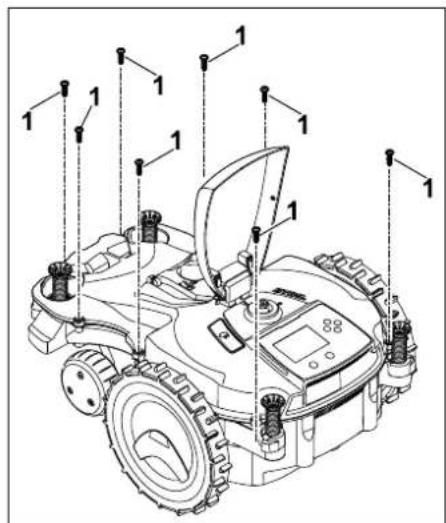 STIHL iMow RMI 522 C - Demontera batteri - 2