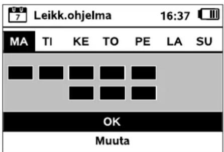 Leikk.ohjelma 16:37 MA TI KE TO PE LA SU OK Muuta