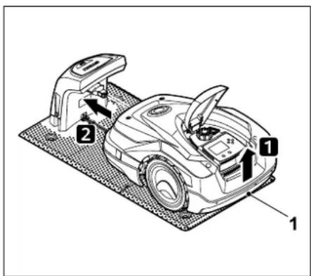 STIHL iMow RMI 522 C - Manuell dockning: - 1