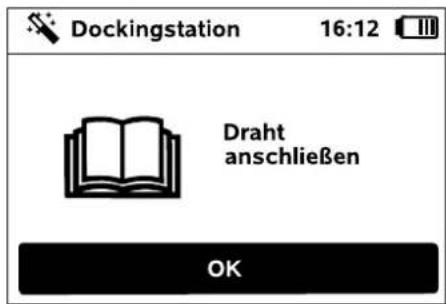 Dockingstation 16:12 Draht anschließen OK
