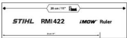 28 cm / 11" STIHL RMI422 iMOW Ruler 50 cm*
