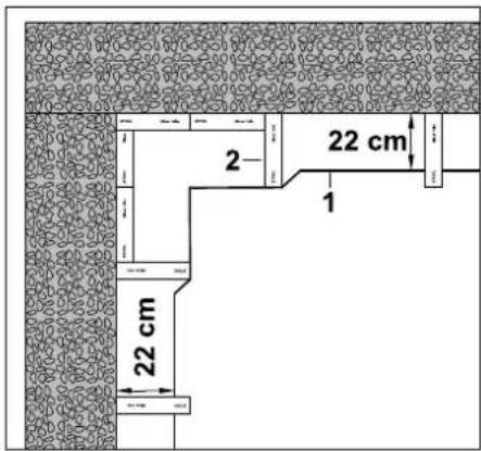 22 cm 1 2 22 cm