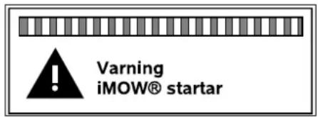 STIHL iMow RMI 522 C - Statusinformation under pågående aktiviteter: - 3