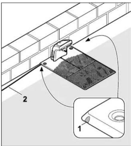 STIHL iMow RMI 522 C - Installer dockingstation på en væg: - 1