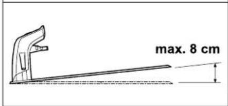 max. 8 cm